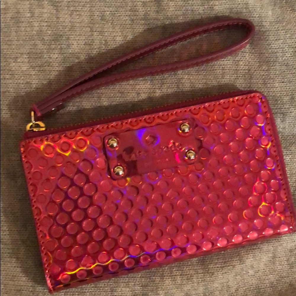 NWOT Kate Spade Hot Pink Wristlet
